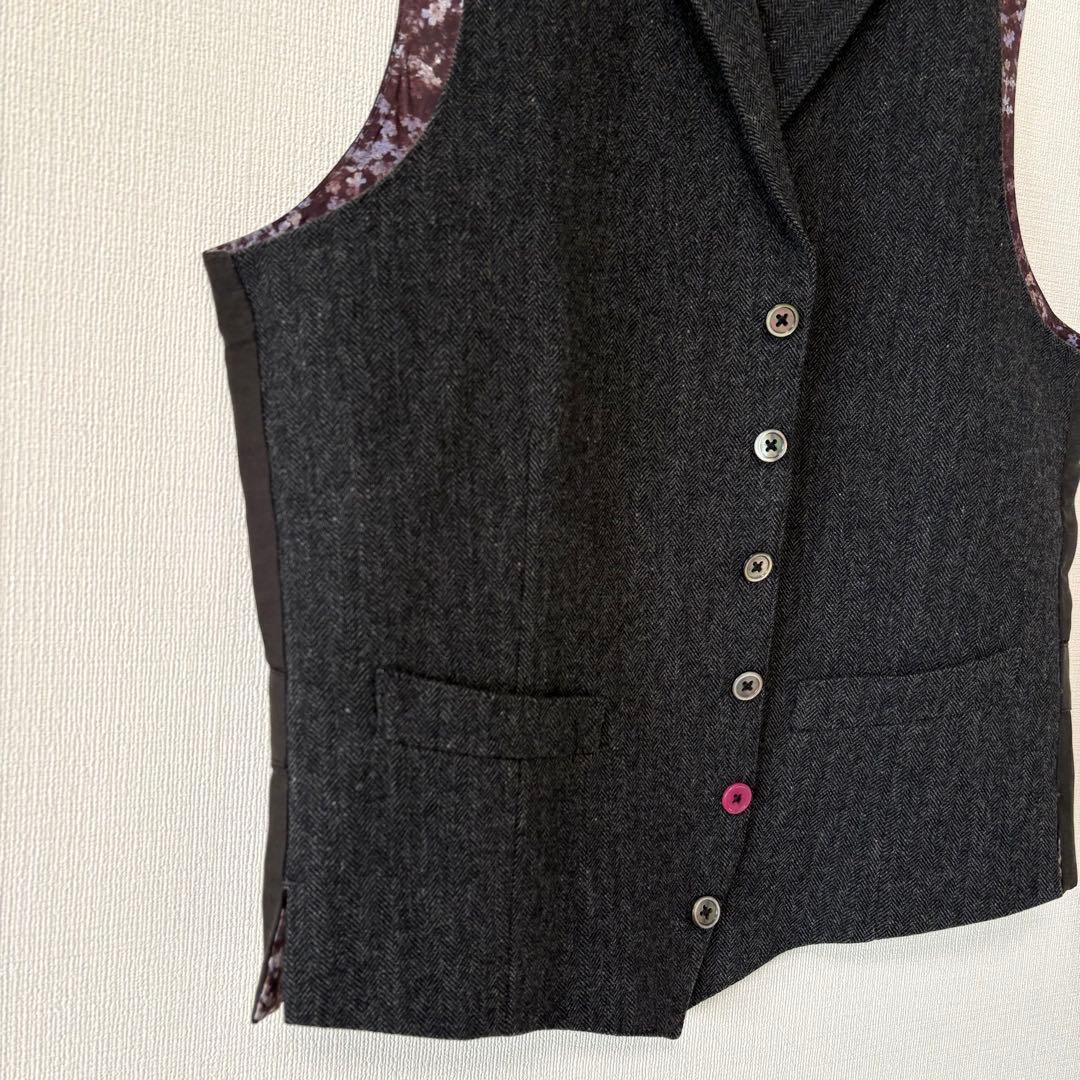 Paul Smith LONDON ジレ ベスト サイズXL 花柄裏地 ウール