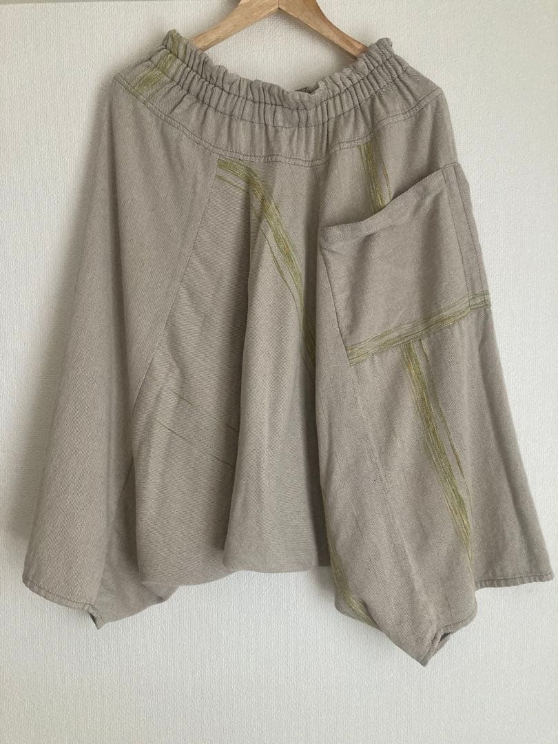 tamaki niime タルンパンツ ショート ベージュ タマキニイメ