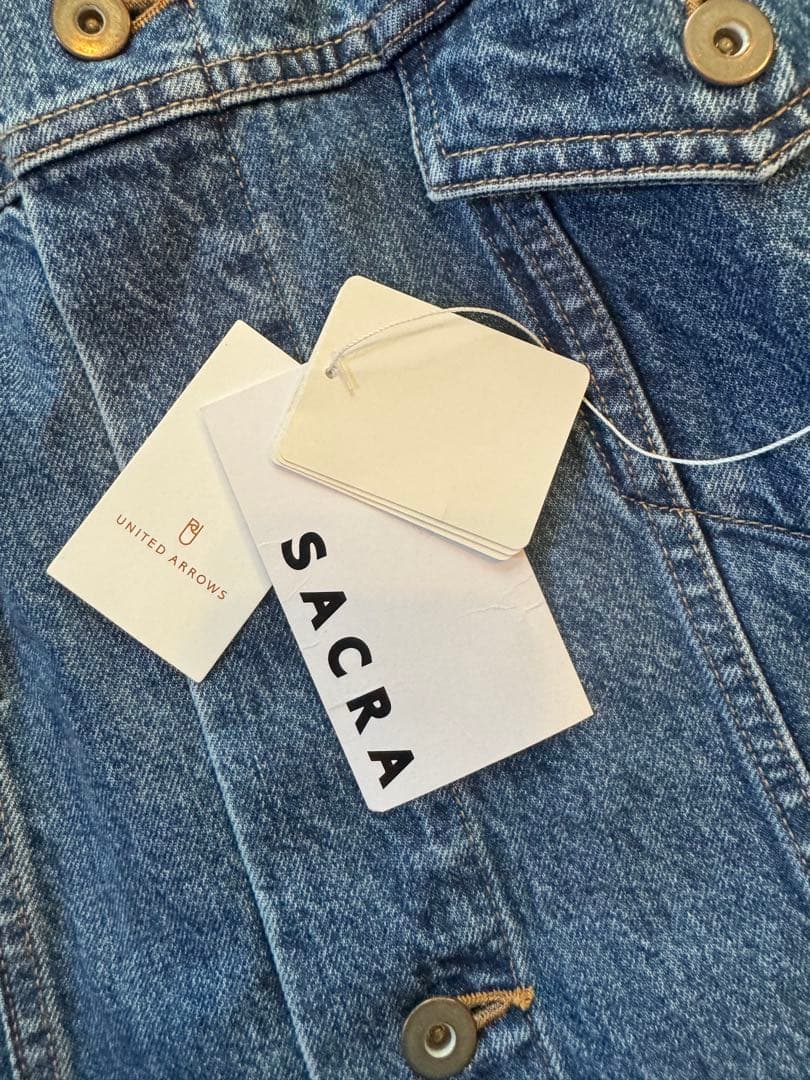 SACRAネイビー デニムジャケット 38