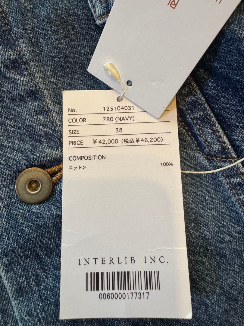 SACRAネイビー デニムジャケット 38