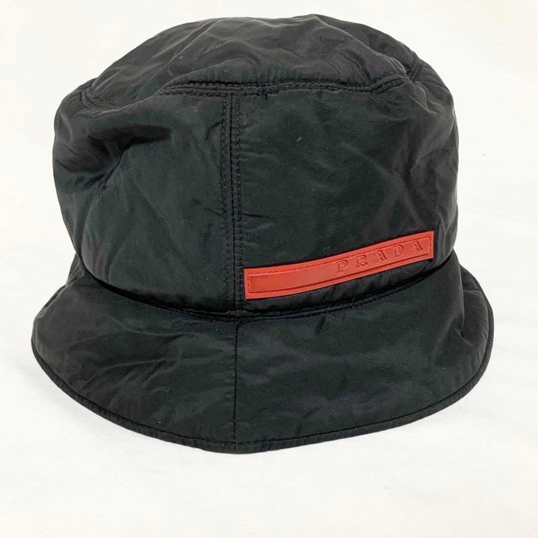 PRADA プラダスポーツ バケットハット ナイロン ブラック M