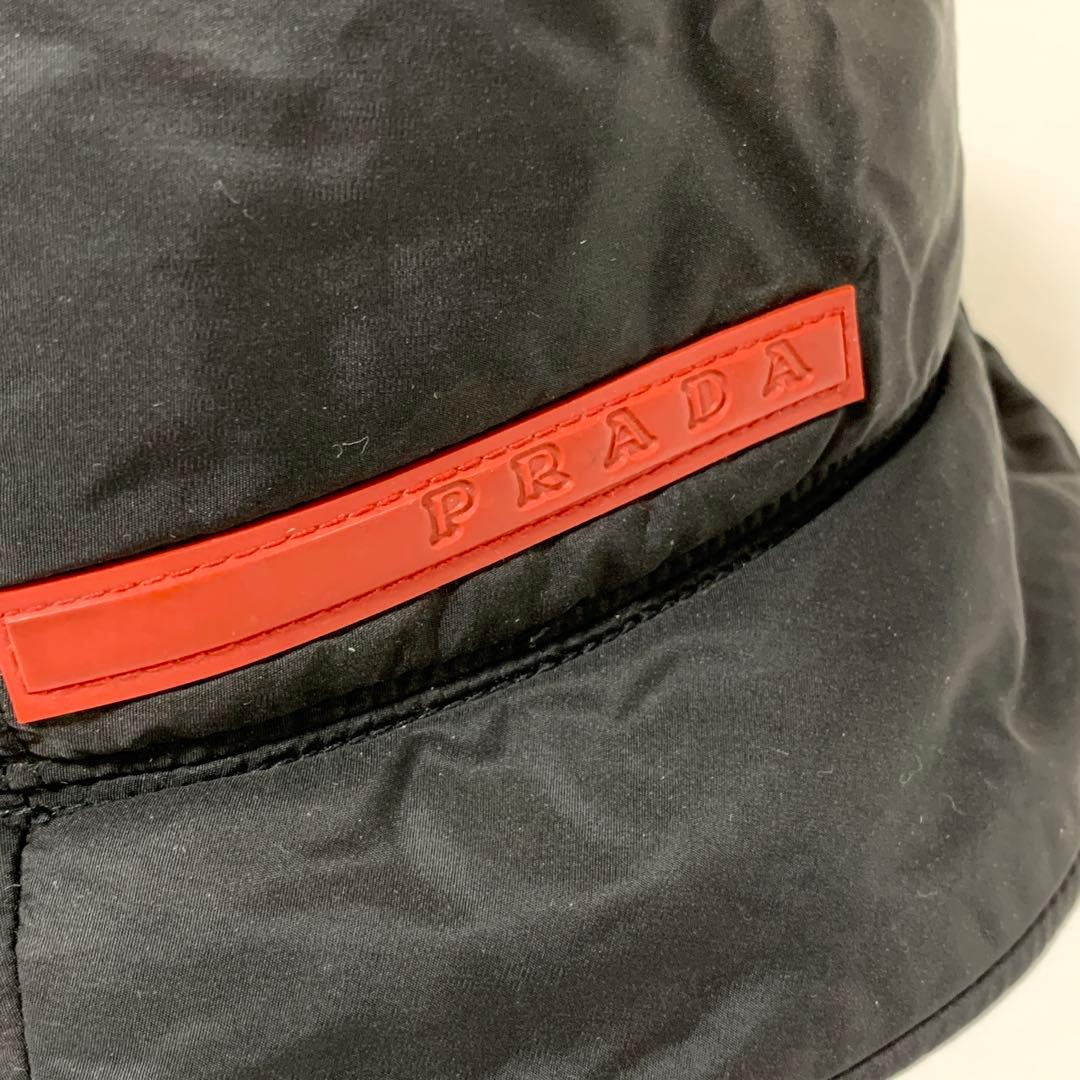 PRADA プラダスポーツ バケットハット ナイロン ブラック M