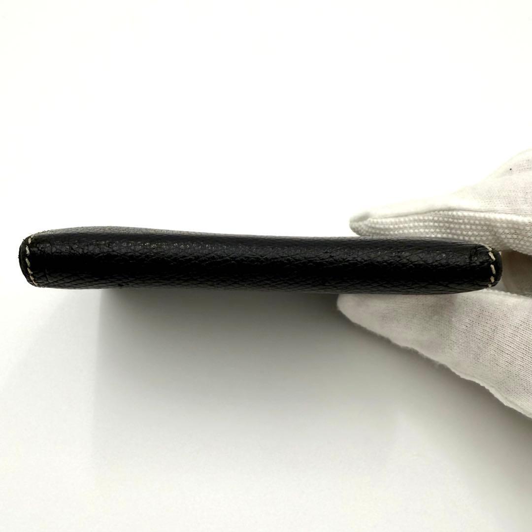 ロエベ カードケース フラグメントケース 名刺入れ　アナグラム レザー ブラック