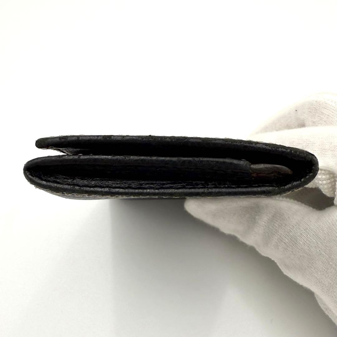 ロエベ カードケース フラグメントケース 名刺入れ　アナグラム レザー ブラック