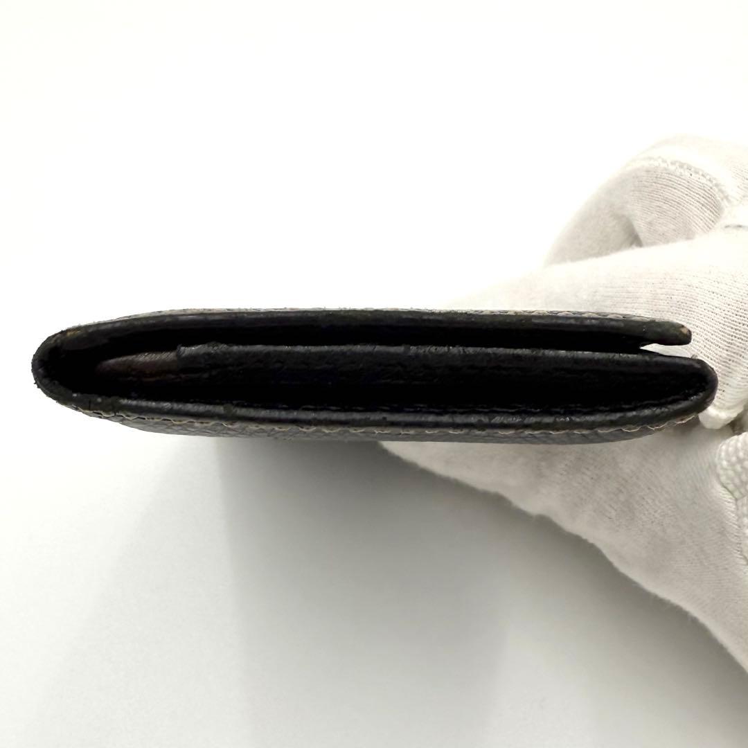 ロエベ カードケース フラグメントケース 名刺入れ　アナグラム レザー ブラック