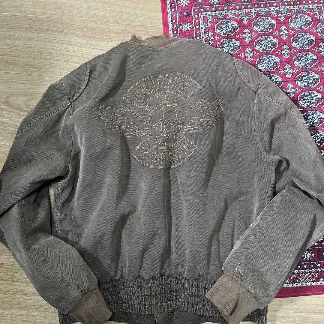 GRIFFIN ブラウン ミリタリージャケット