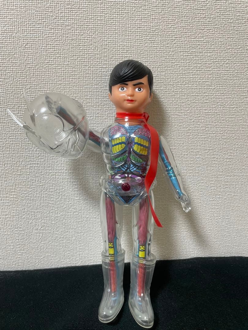 仮面ライダー　スケルトン　パチ　ソフビ　無版権