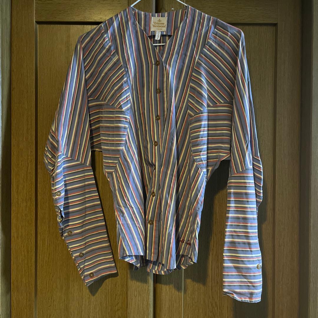 Vivienne Westwood ストライプ 長袖シャツ UK12