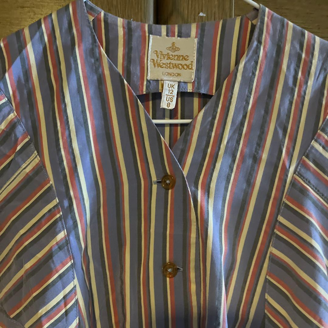 Vivienne Westwood ストライプ 長袖シャツ UK12