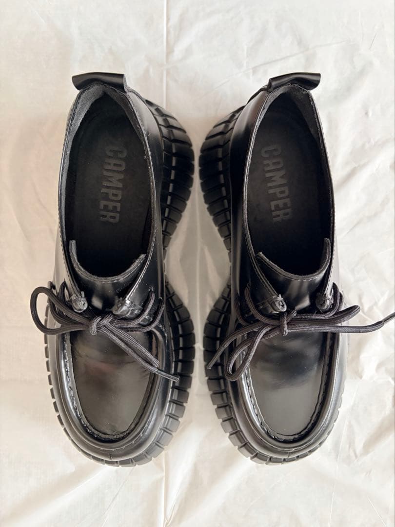 カンペールCAMPER BCN チロリアン ローファー黒37