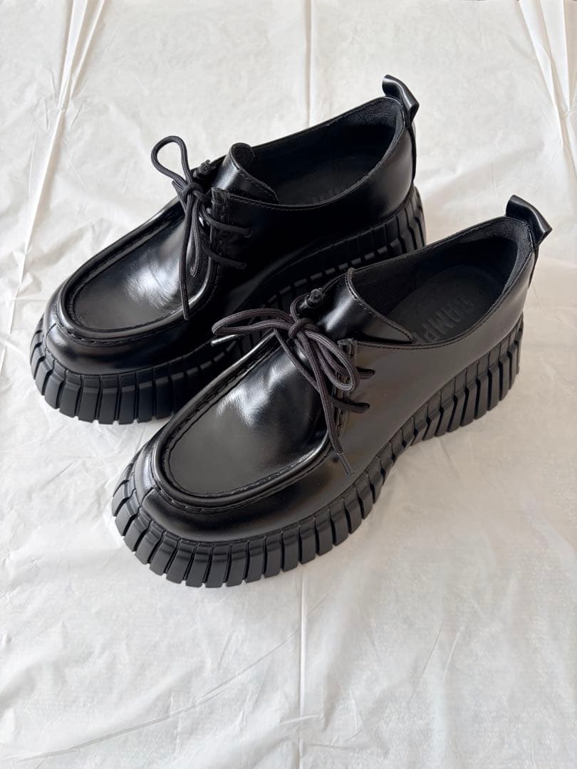 カンペールCAMPER BCN チロリアン ローファー黒37