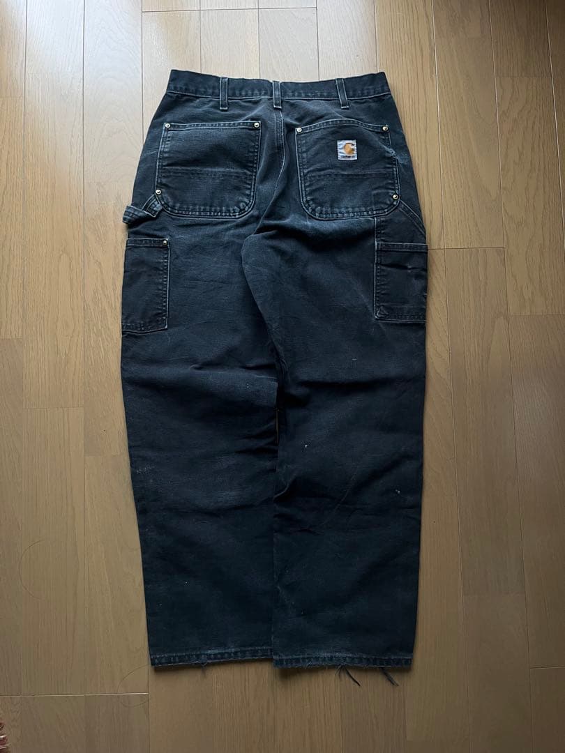 カーハート ダブルニー old Carhartt ブラック パンツ フェード
