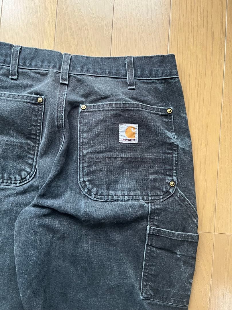 カーハート ダブルニー old Carhartt ブラック パンツ フェード