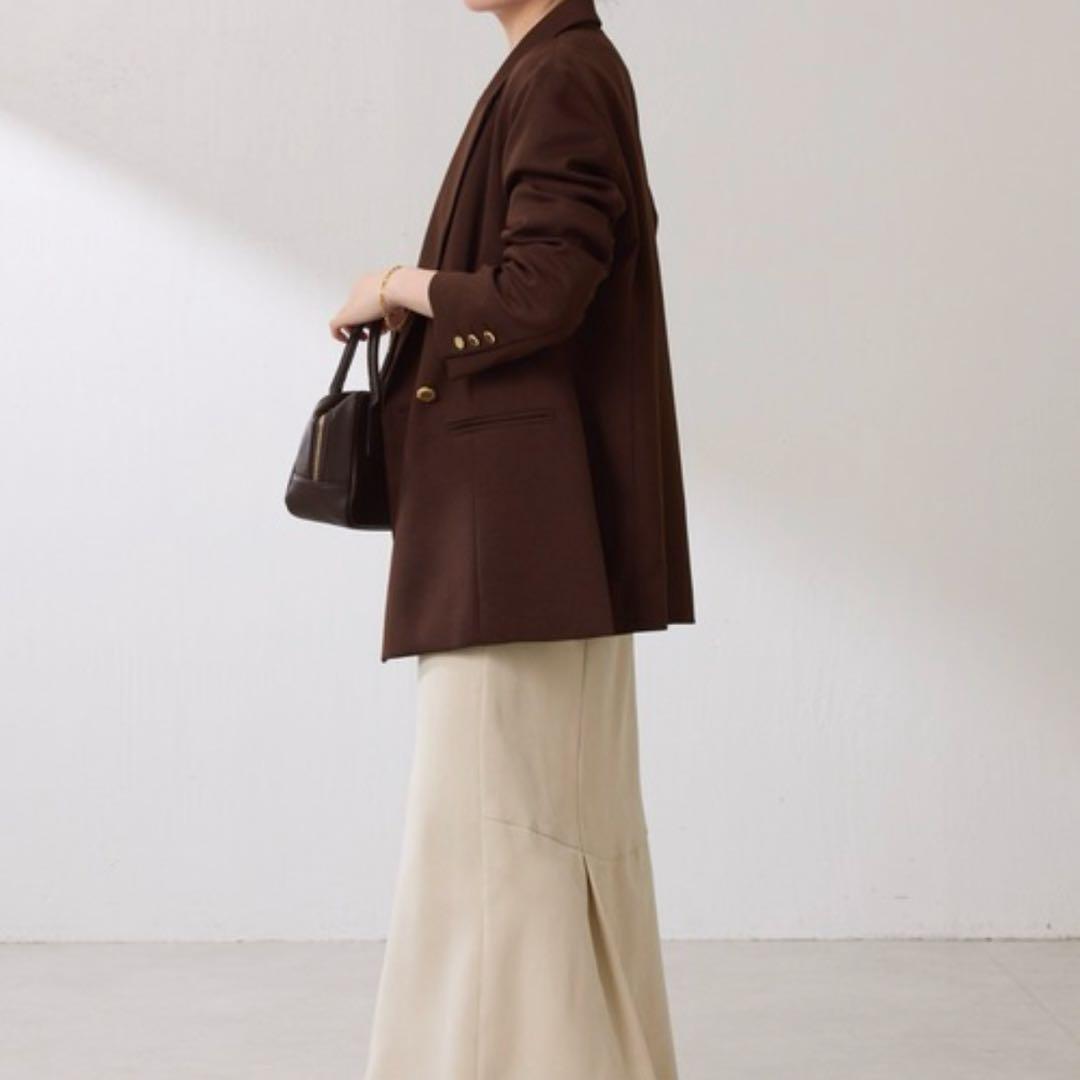 COLLAGE GALLARDAGALANTE 　ウールライクダブルジャケット