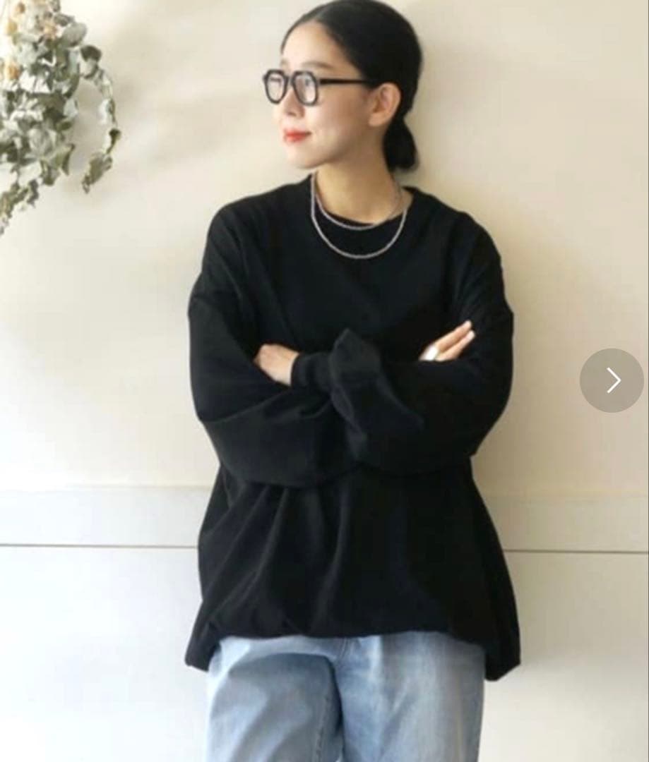 ヴィンテージジャージークルーネックパフプルオーバー