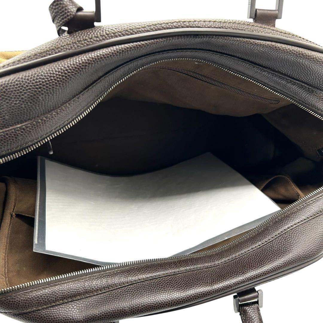 良品 584 ダンヒル ボストンバッグ A4 レザー キャンバス ダークブラウン