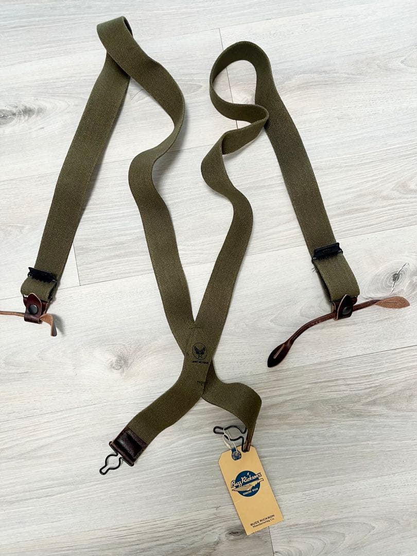 Buzz Rickson's サスペンダー オリーブ