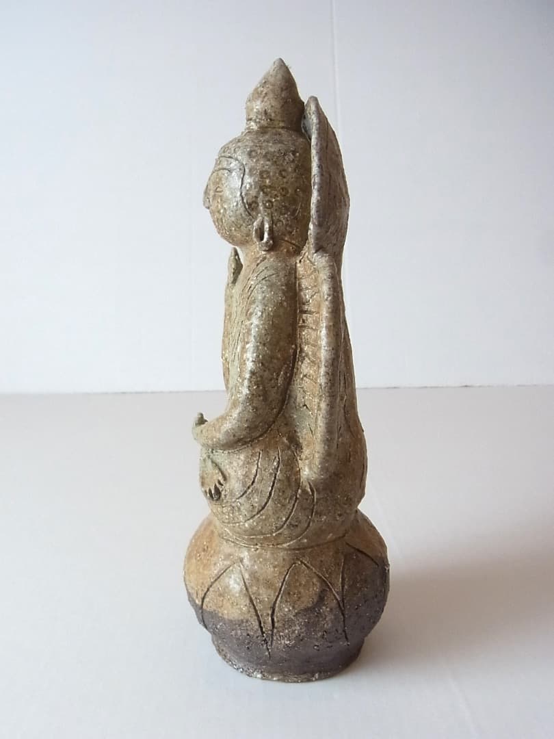 小嶋亜創『灰釉陶仏（中）』初期伊万里 李朝 古唐津 黒高麗 オンギ くらわんか