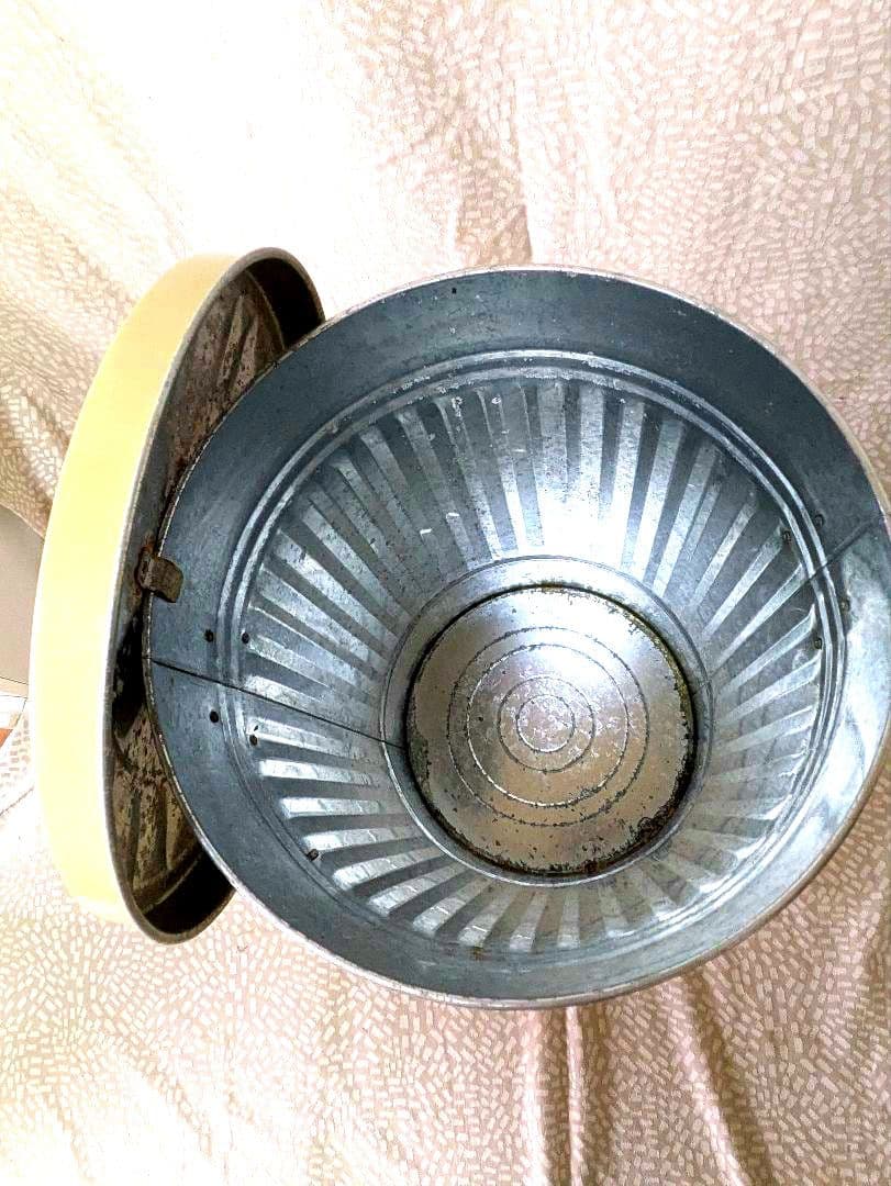 OBAKETISE ストライプデザイン ごみ箱 蓋付き3個セット(42リットル)