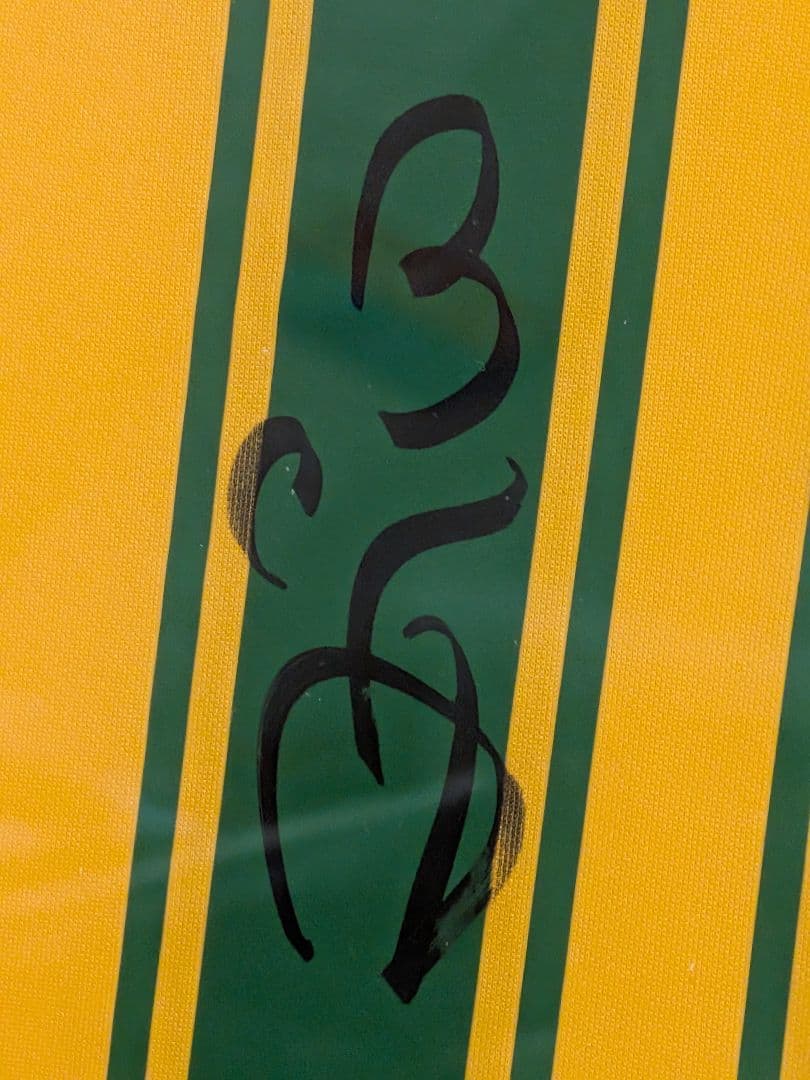 【鹿島アントラーズ】30周年ジーコサイン入りユニフォーム額縁入りNo.12/80