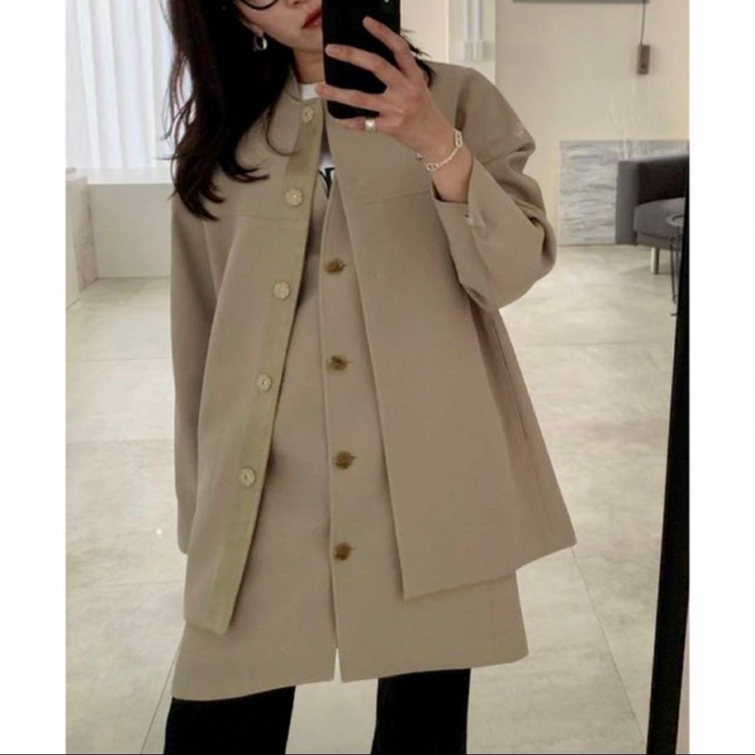 【極美品】yonfa ヨンファ　ジレショートコートセット　ジレセット free