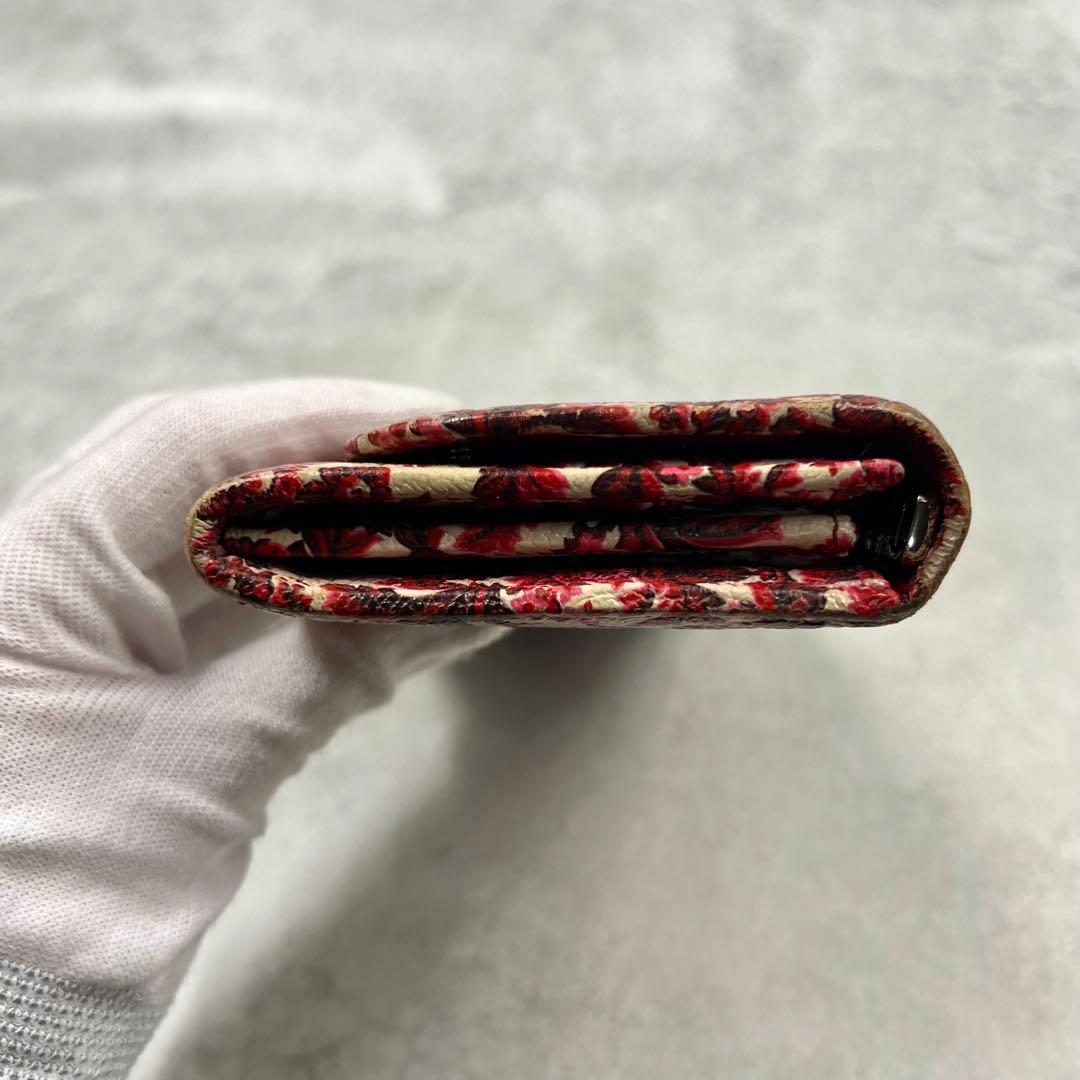 MIUMIU レザー 花柄 レディース 長財布 8239