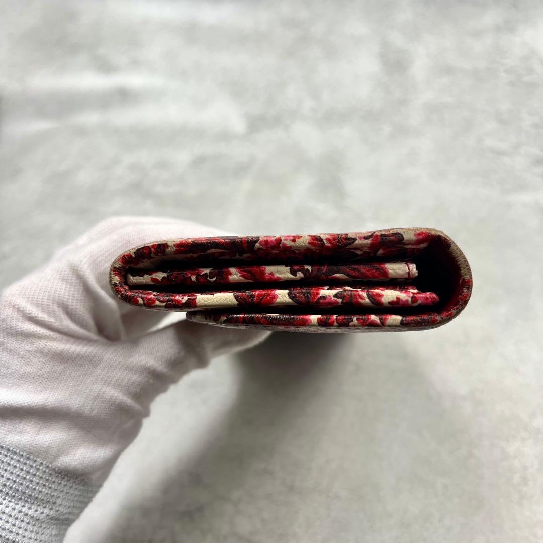 MIUMIU レザー 花柄 レディース 長財布 8239