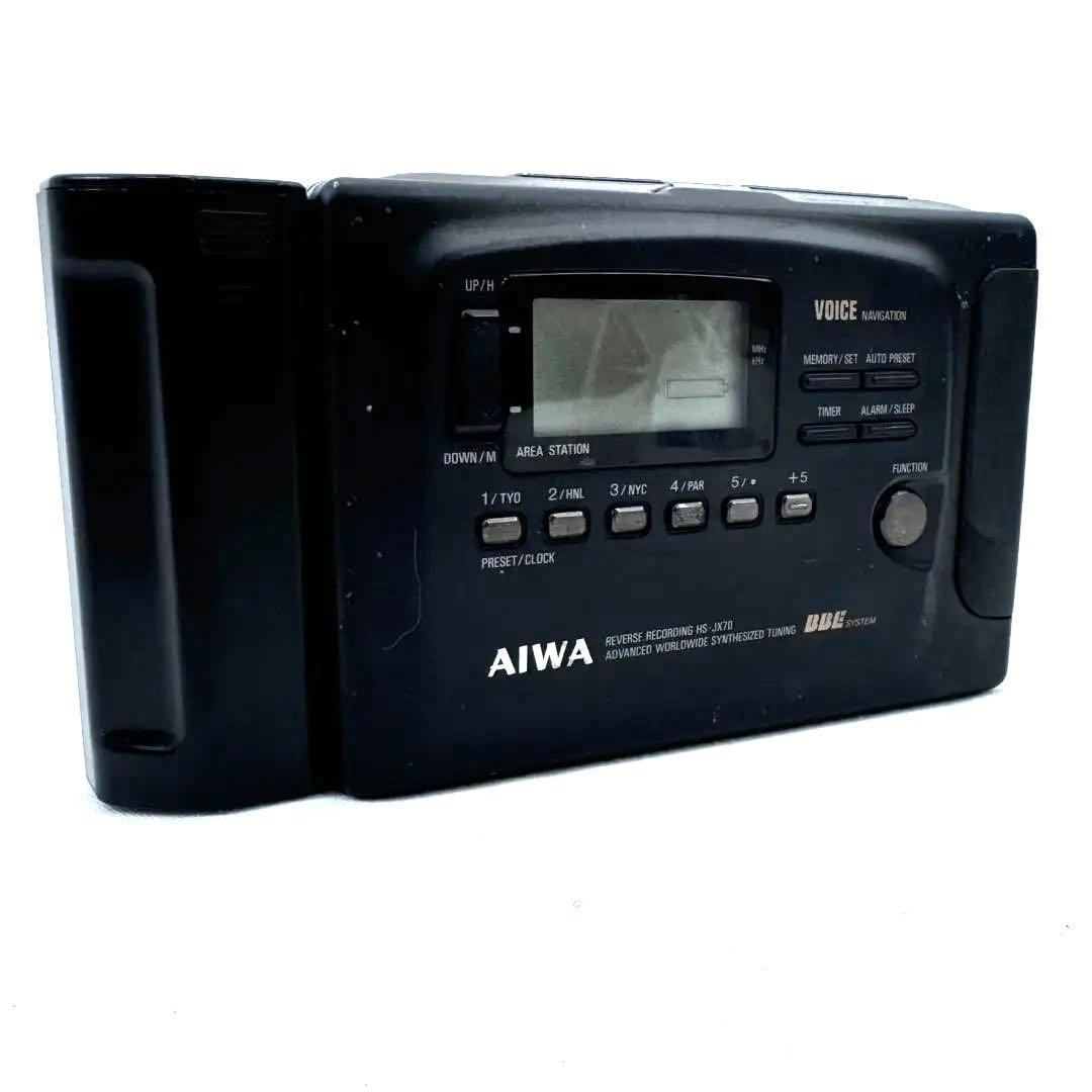 AIWA カセットボーイ HD-JX70 外付け電池ケース付 【ジャンク品】