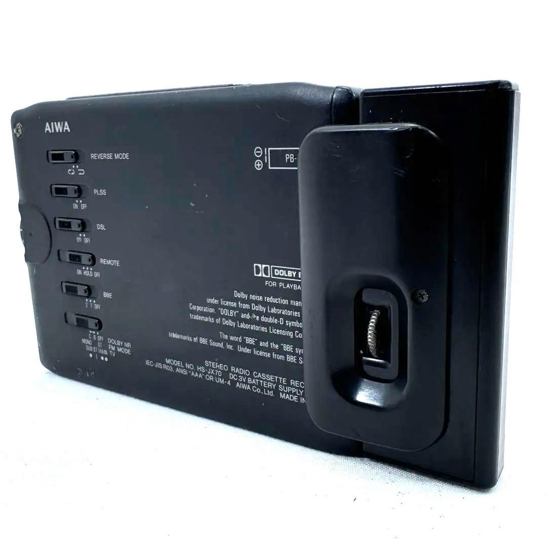 AIWA カセットボーイ HD-JX70 外付け電池ケース付 【ジャンク品】