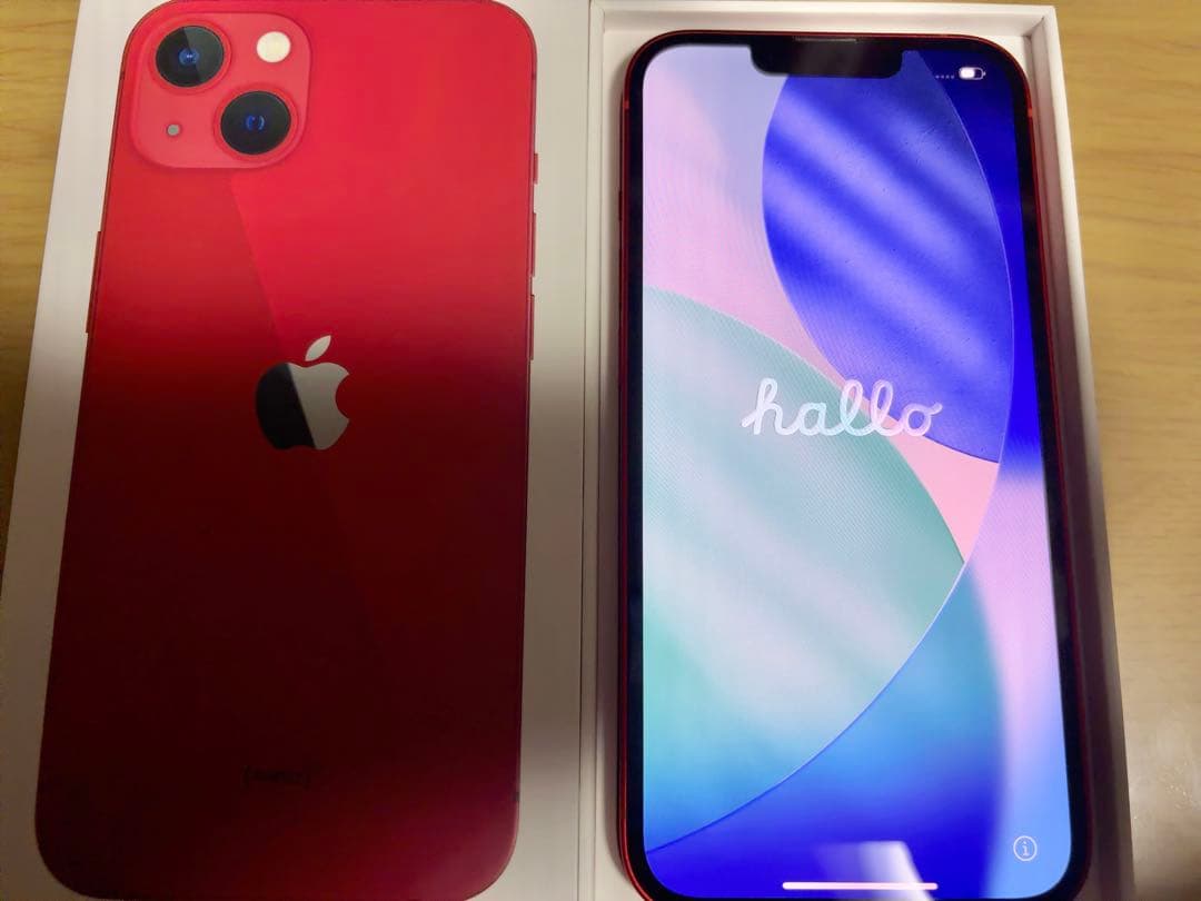 美品Apple iPhone 13 256GB レッドRED SIMフリー