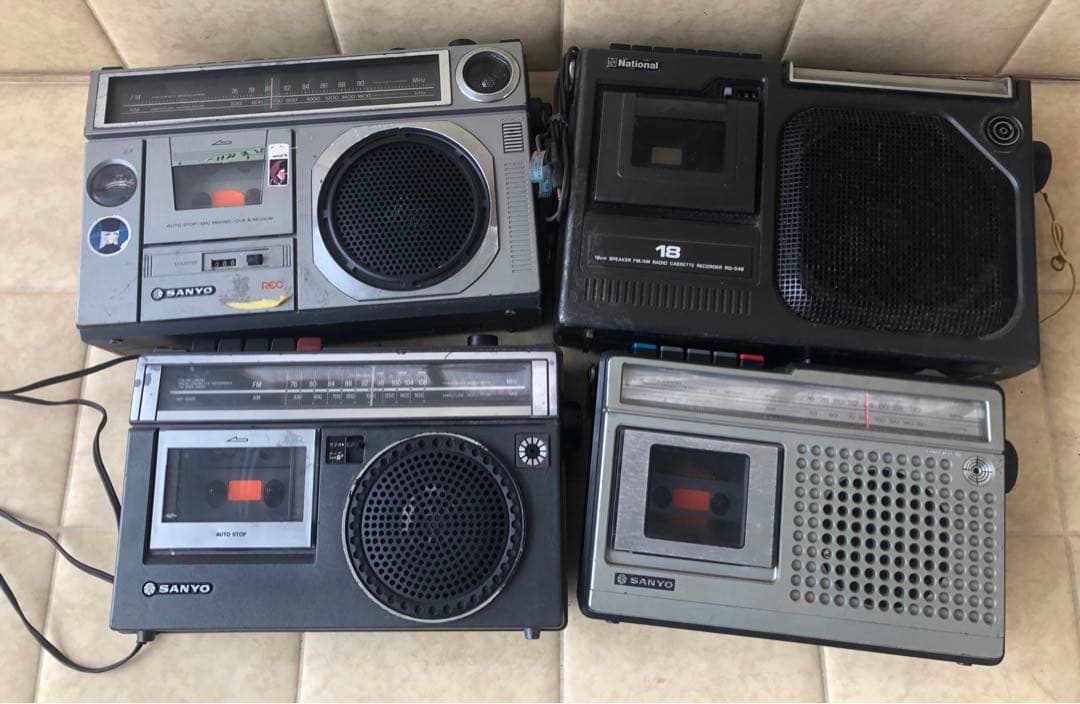 National RQ-548 ラジカセなどまとめて4台ジャンク(G24)