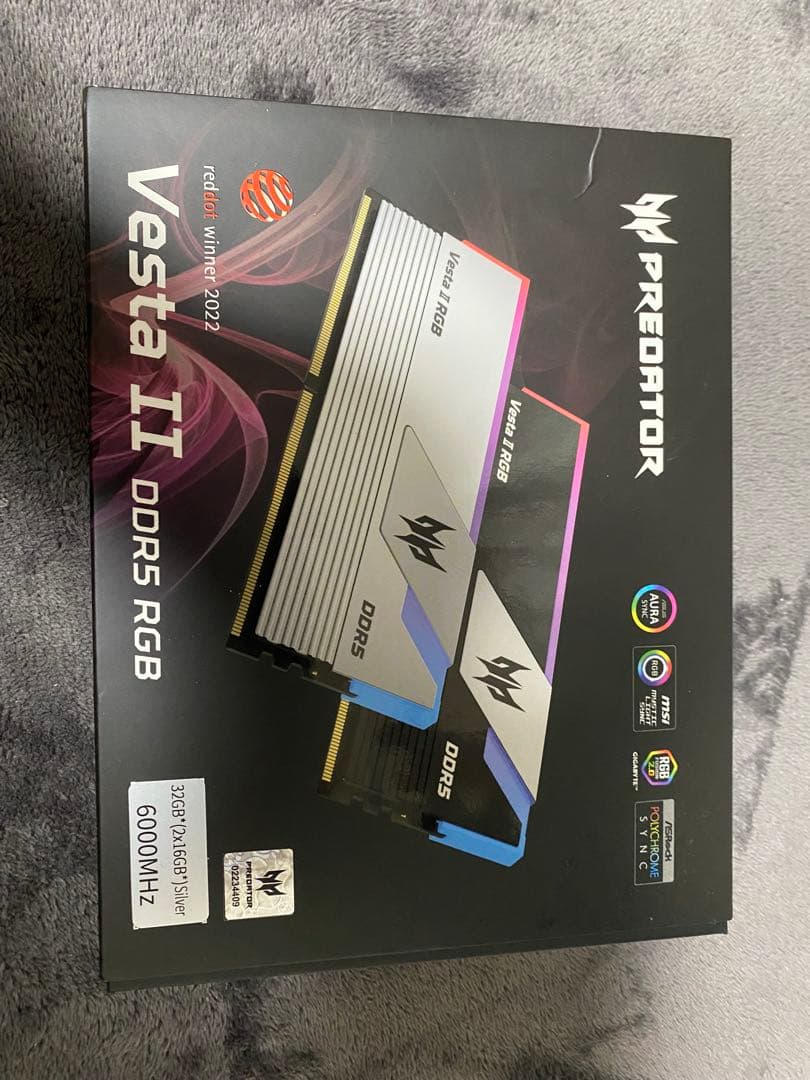 Acer Predator Vesta Ⅱ DDR5 32GB(16GB×2)