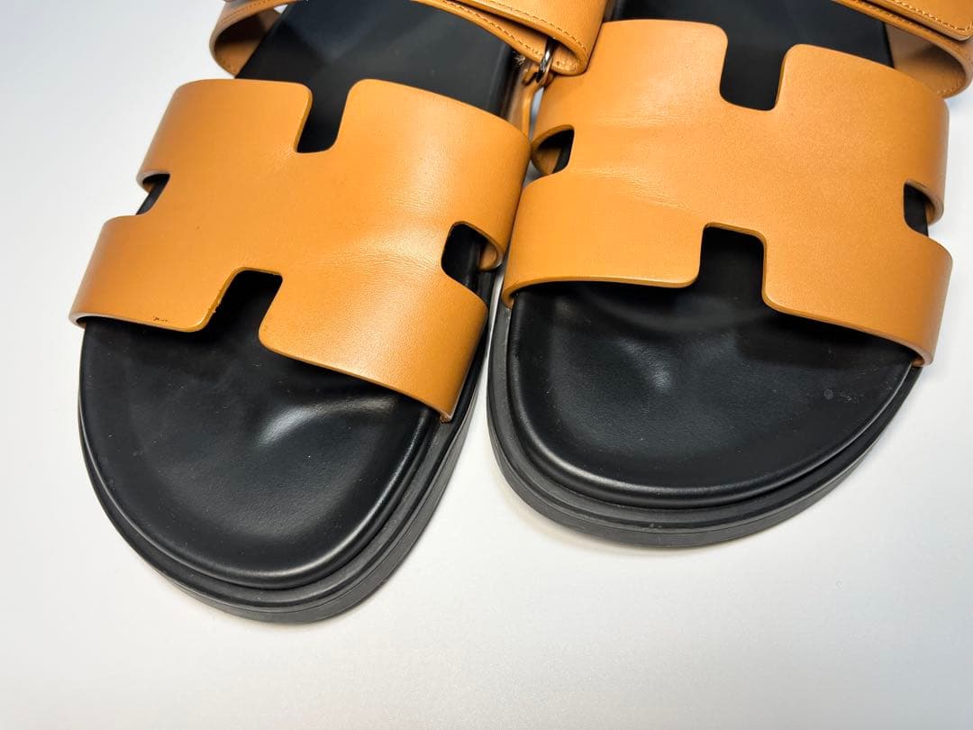 ⭐︎極美品⭐︎ エルメス レザー ベルクロストラップ シプレ サンダル