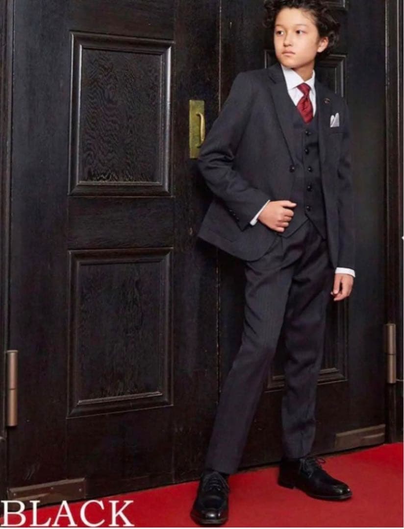 新品 タグ レシート あり ショパン　150 スーツ　三揃