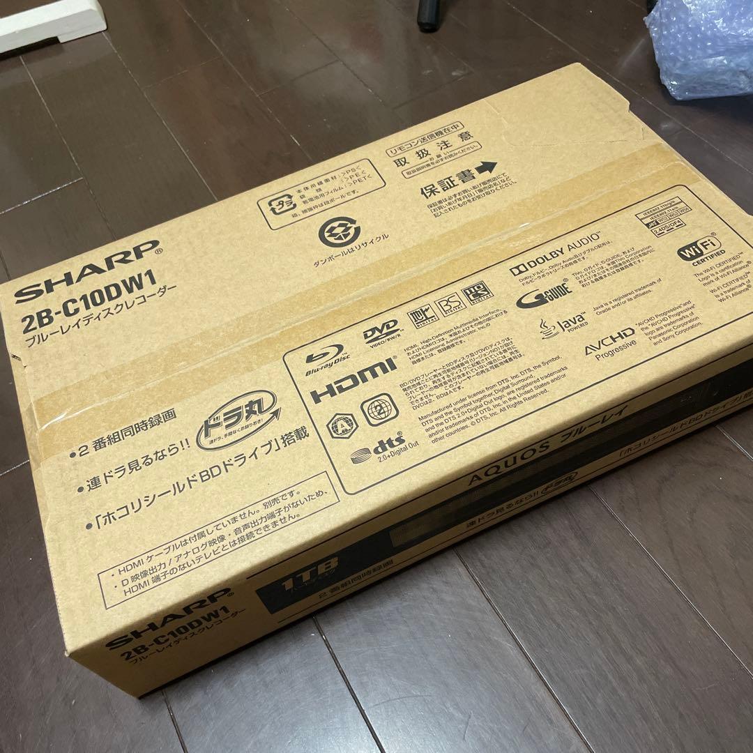 SHARP 2B-C10DW1 ブルーレイディスクレコーダー