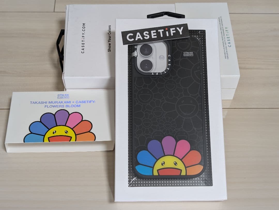 【正規品】村上隆x CASETiFY フラワー レインボー iPhone 17用