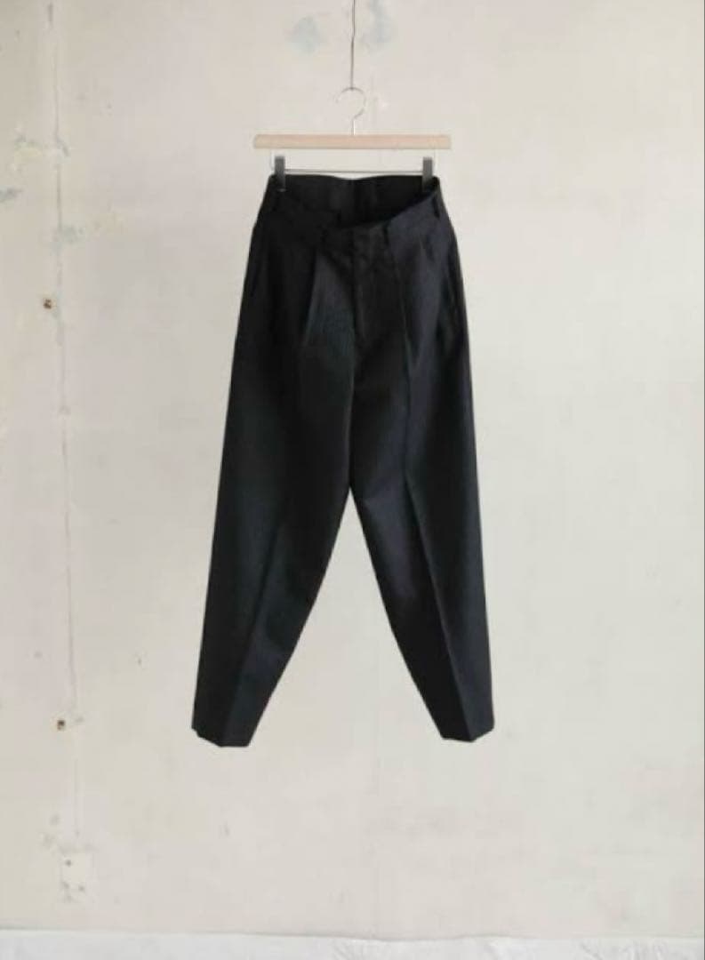 HEUGN ユーゲン TROUSER041 e ブラック ストライプ