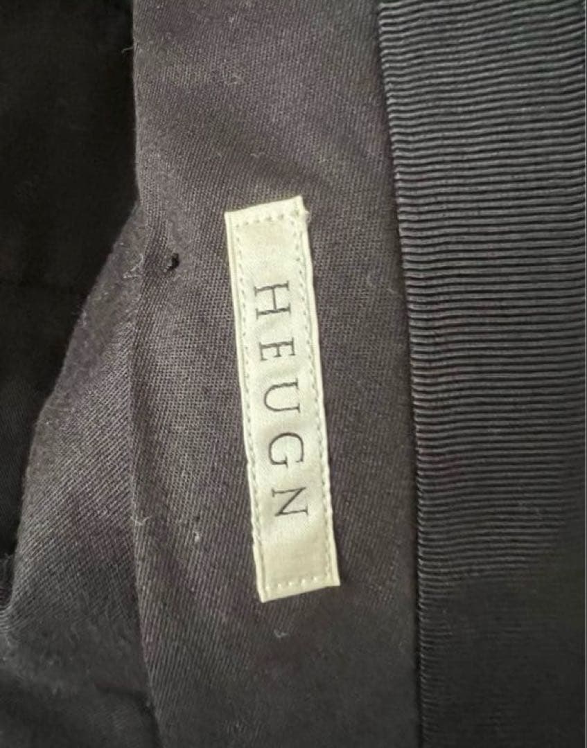 HEUGN ユーゲン TROUSER041 e ブラック ストライプ