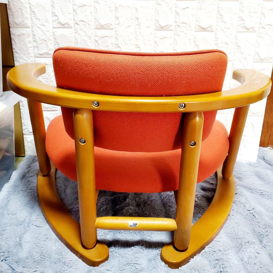 無限工房 かに座椅子 ローチェア バリアフリー　福竹産業