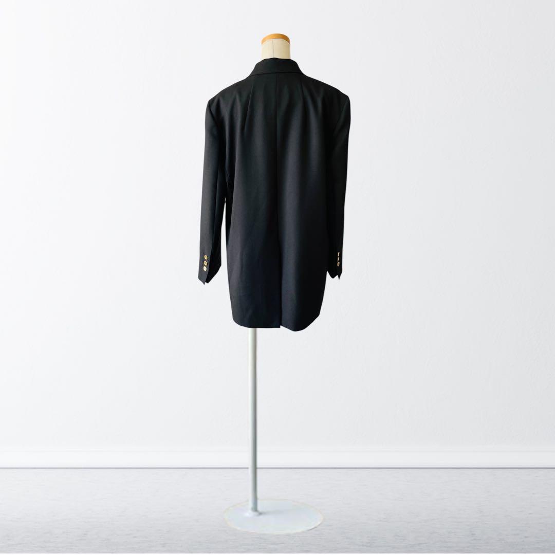 定価21万 PATOU パトウ 金ボタン ウール ジャケット 40 黒