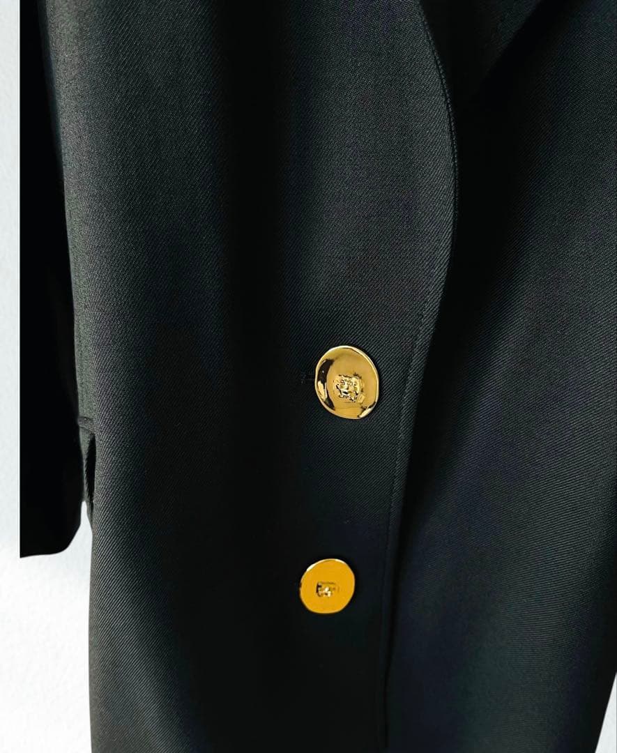 定価21万 PATOU パトウ 金ボタン ウール ジャケット 40 黒