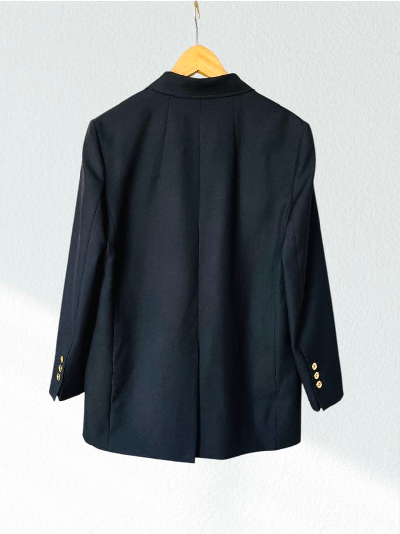 定価21万 PATOU パトウ 金ボタン ウール ジャケット 40 黒