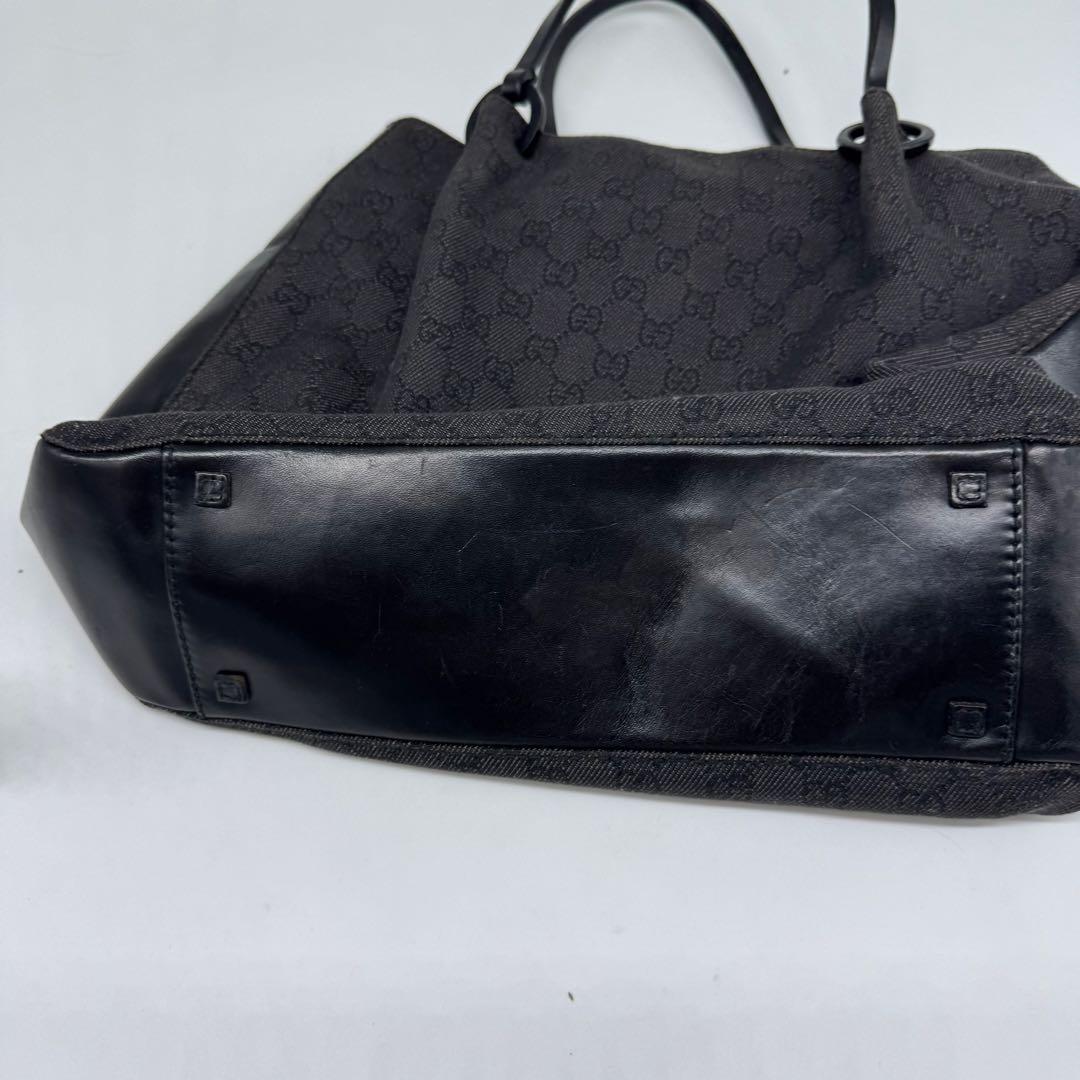 【匿名配送】　グッチ　ハンドバッグ　トートバッグ　GG柄　ポーチ付