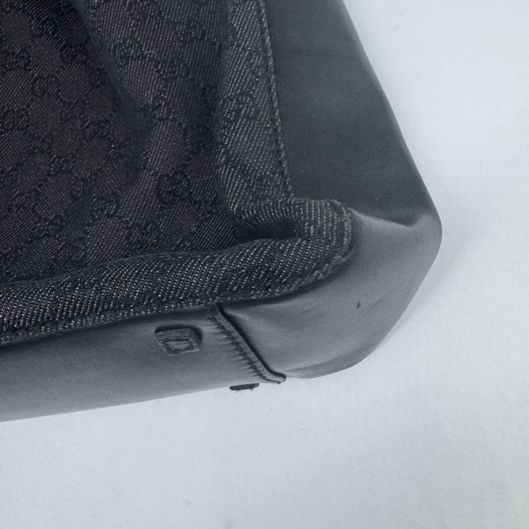 【匿名配送】　グッチ　ハンドバッグ　トートバッグ　GG柄　ポーチ付