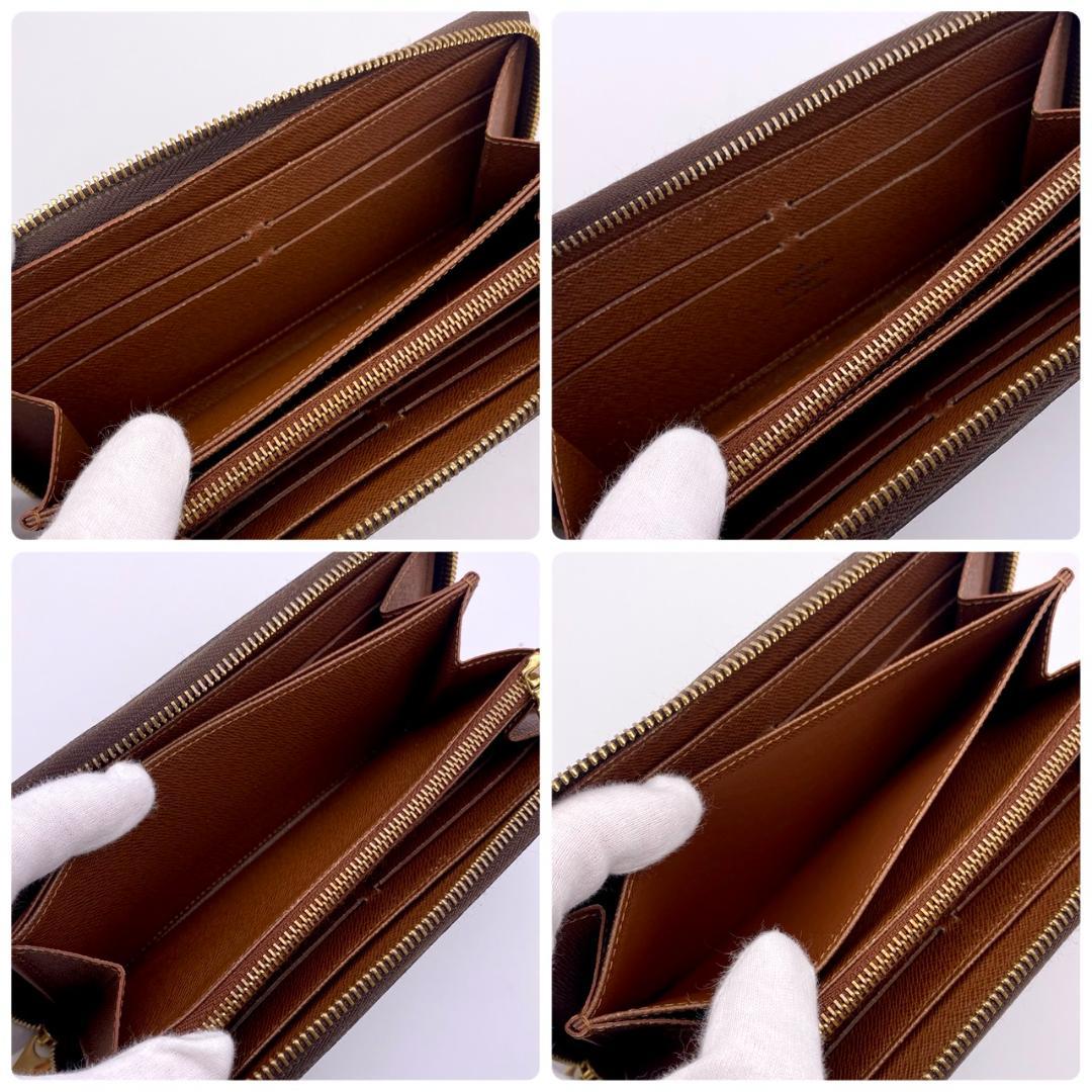 ルイヴィトン モノグラム ジッピーウォレット ラウンドファスナー 長財布 茶