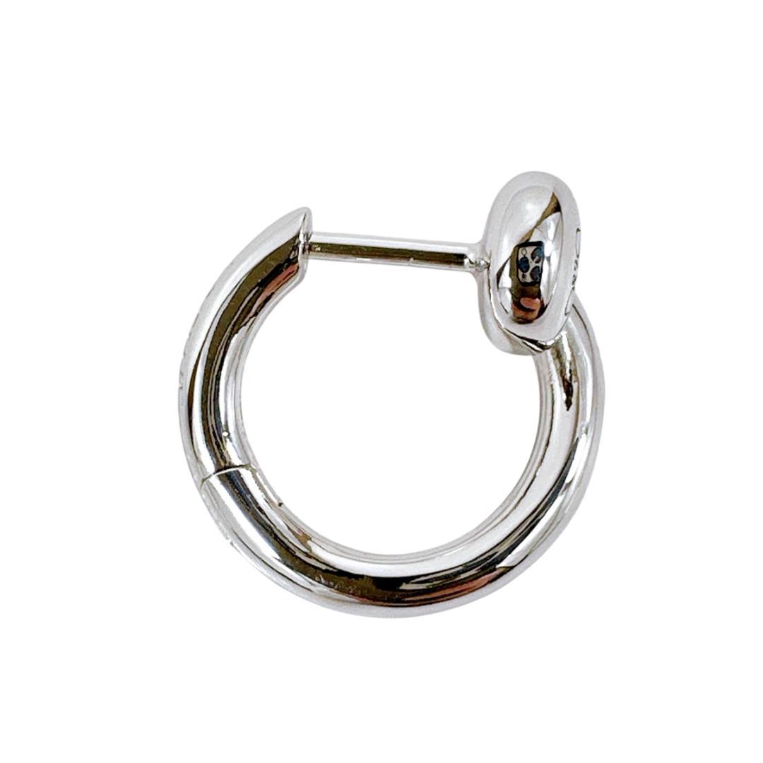 LOEWE ロエベ 現行品 アナグラム ペブル フープピアス ミニ 片耳