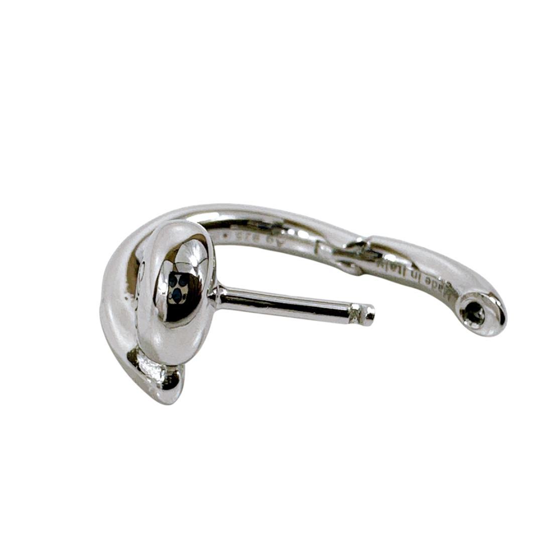 LOEWE ロエベ 現行品 アナグラム ペブル フープピアス ミニ 片耳