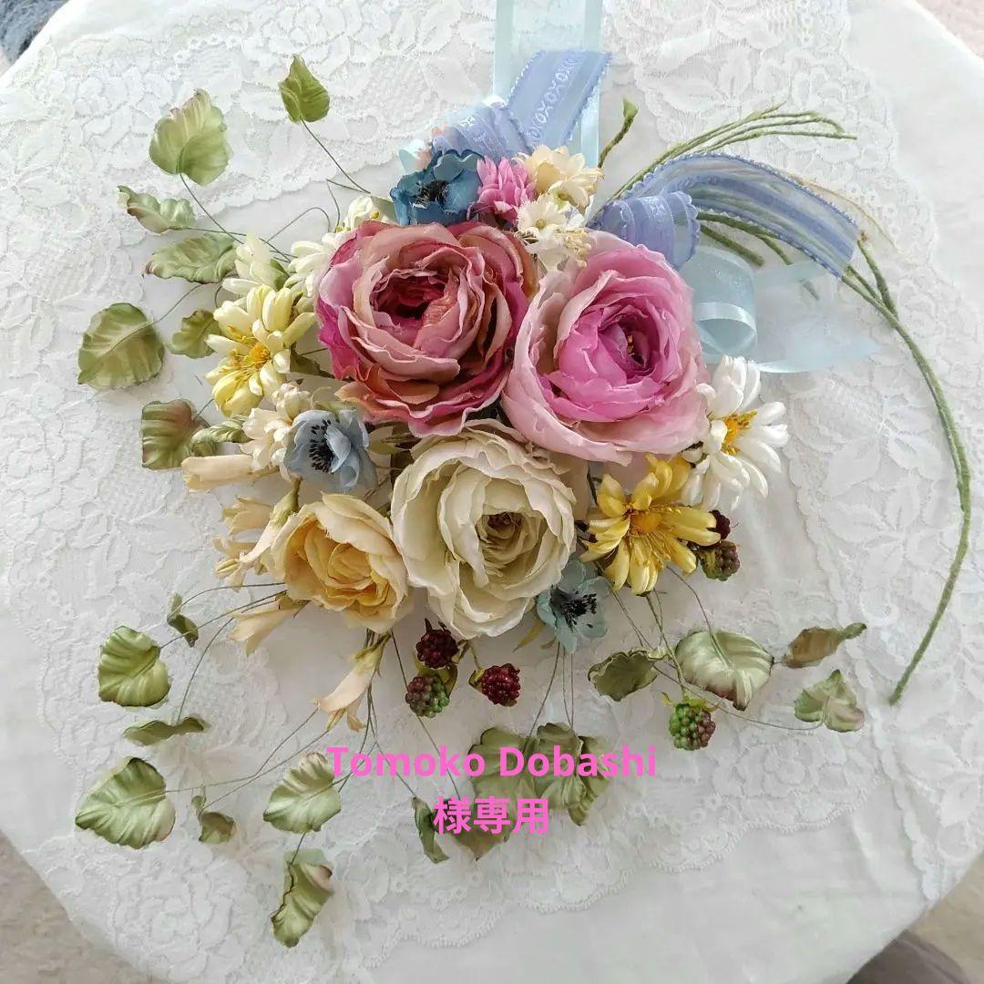 布花作品♡壁掛け