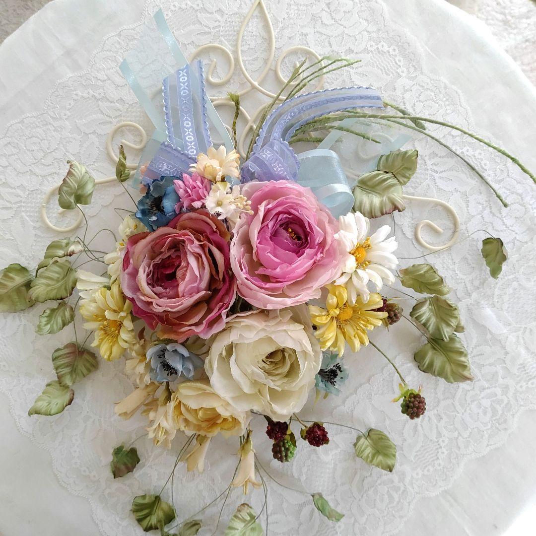 布花作品♡壁掛け