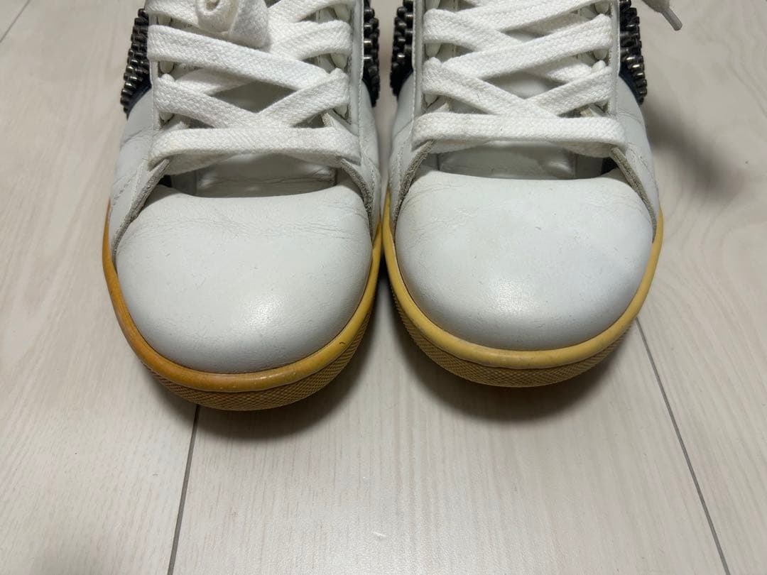 SAINT LAURENT スタッズ ホワイトスニーカー（41）